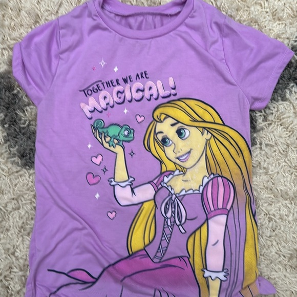 Two Disney Princess tops size 7-8 girl. - Picture 2 of 7